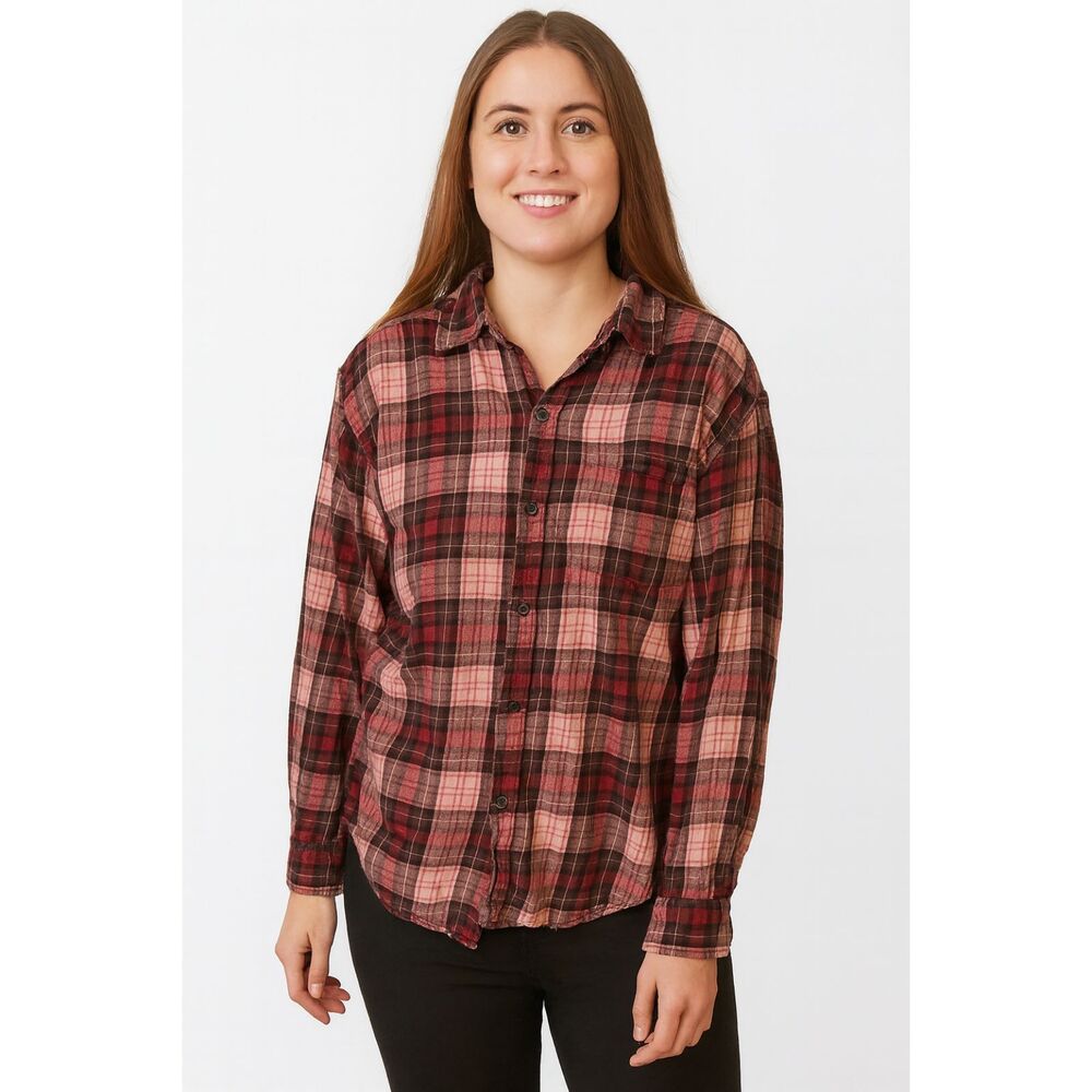 CROFT & BARROW Vintage Plaid Flannel Top